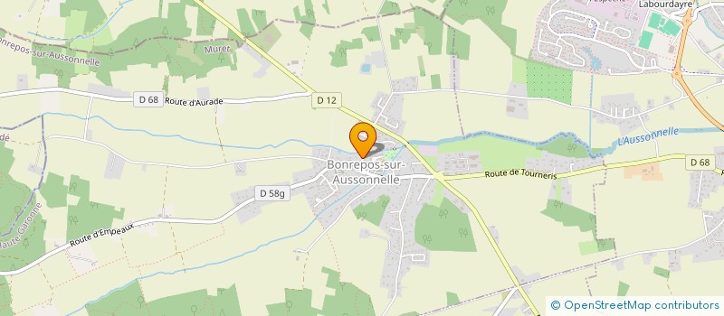 localisation de l'entreprise MADAME AMANDINE AUJOUX à BONREPOS-SUR-AUSSONNELLE
