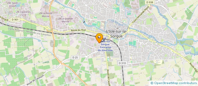 localisation de l'entreprise MADAME AMANDINE AURRAN  L'ISLE-SUR-LA-SORGUE