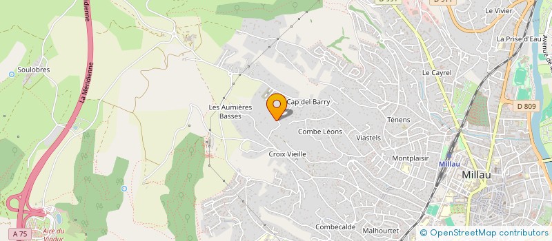 localisation de l'entreprise MADAME AMANDINE BAPTISTE à MILLAU