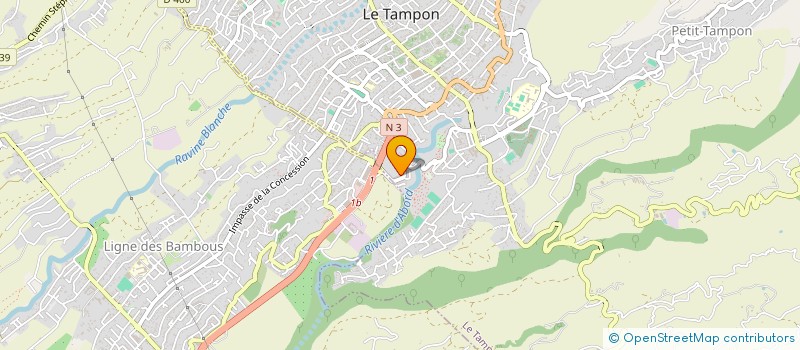 localisation de l'entreprise MADAME AMANDINE BARBIN à LE TAMPON