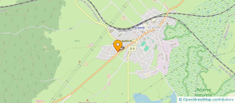 localisation de l'entreprise MADAME AMANDINE BARDOT  FRASNE