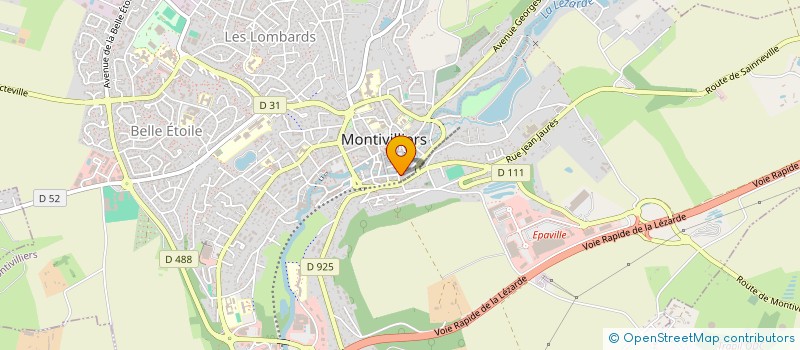 localisation de l'entreprise MADAME AMANDINE BASTIANELLI  MONTIVILLIERS