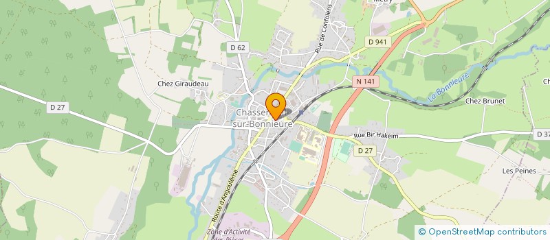 localisation de l'entreprise MADAME AMANDINE BASTOEN à CHASSENEUIL-SUR-BONNIEURE
