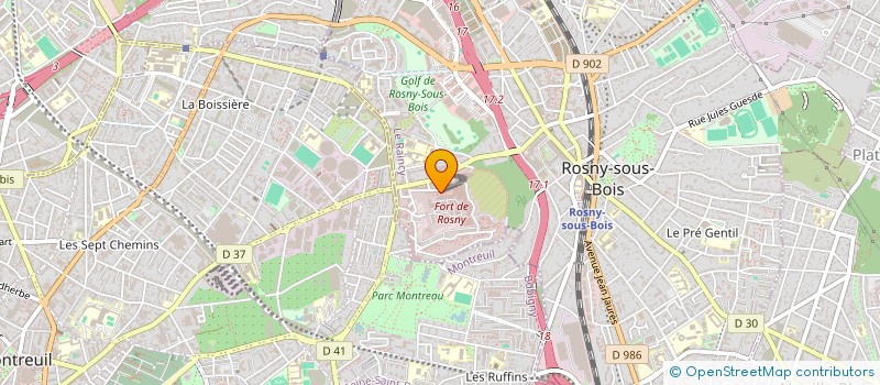 localisation de l'entreprise MADAME AMANDINE BAUDE à ROSNY-SOUS-BOIS