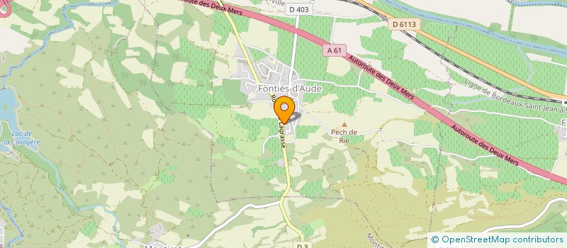 localisation de l'entreprise MADAME AMANDINE BAYONNOVE  FONTIES-D'AUDE