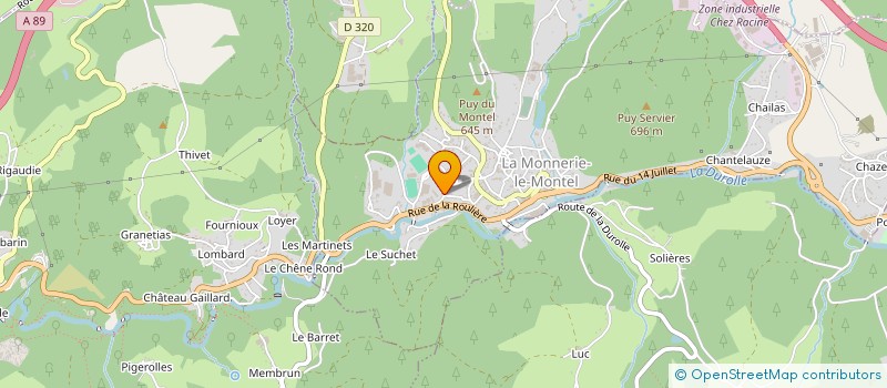 localisation de l'entreprise MADAME AMANDINE BEAUFILS  LA MONNERIE-LE-MONTEL