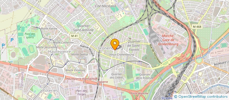 localisation de l'entreprise MADAME AMANDINE BELABED à STRASBOURG