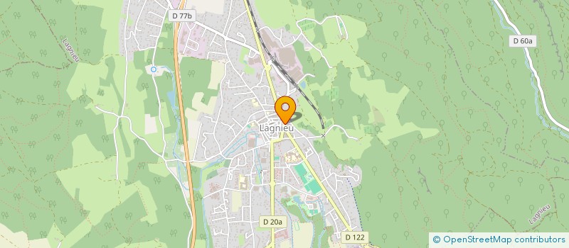 localisation de l'entreprise MADAME AMANDINE BENOISTON  LAGNIEU