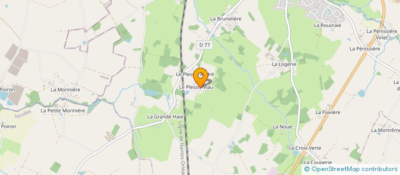 localisation de l'entreprise MADAME AMANDINE BERANGER  LA BERNARDIERE