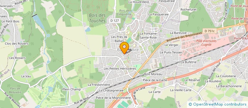 localisation de l'entreprise MADAME AMANDINE BERGER  BALLAN-MIRE