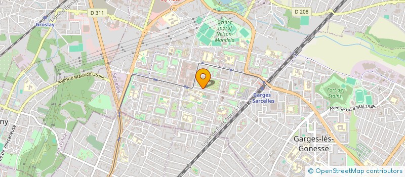 localisation de l'entreprise MADAME AMANDINE BERNARD à SARCELLES