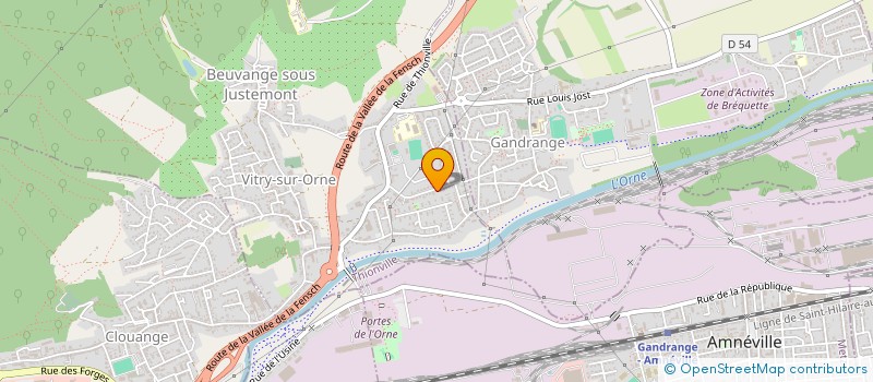 localisation de l'entreprise MADAME AMANDINE BERTAGNA  VITRY-SUR-ORNE