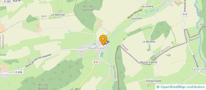 localisation de l'entreprise MADAME AMANDINE BERTHE  HAUDRICOURT