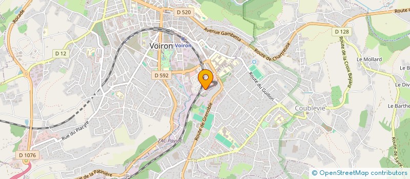 localisation de l'entreprise MADAME AMANDINE BERTHET  VOIRON