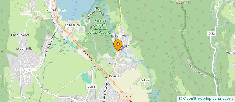 localisation de l'entreprise MADAME AMANDINE BERTIN  DOUSSARD