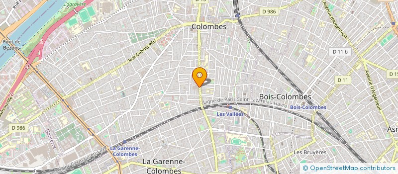 localisation de l'entreprise MADAME AMANDINE BERTRAND à COLOMBES
