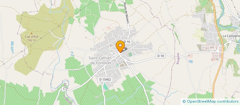 localisation de l'entreprise MADAME AMANDINE BICHOT  SAINT-GENIES-DE-FONTEDIT