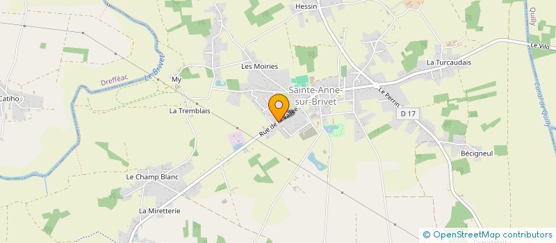 localisation de l'entreprise MADAME AMANDINE BIDAULT  SAINTE-ANNE-SUR-BRIVET