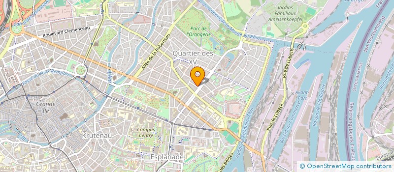localisation de l'entreprise MADAME AMANDINE BIGEARD à STRASBOURG