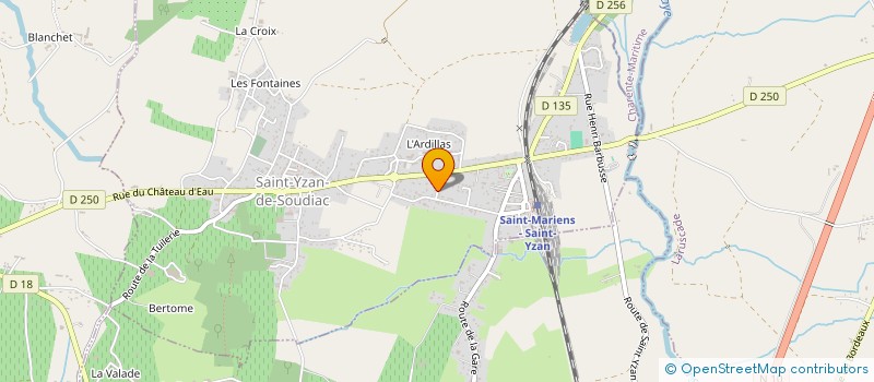 localisation de l'entreprise MADAME AMANDINE BILLE  SAINT-YZAN-DE-SOUDIAC