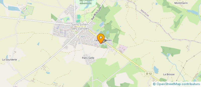 localisation de l'entreprise MADAME AMANDINE BISSON à SAINT-JULIEN-DES-LANDES