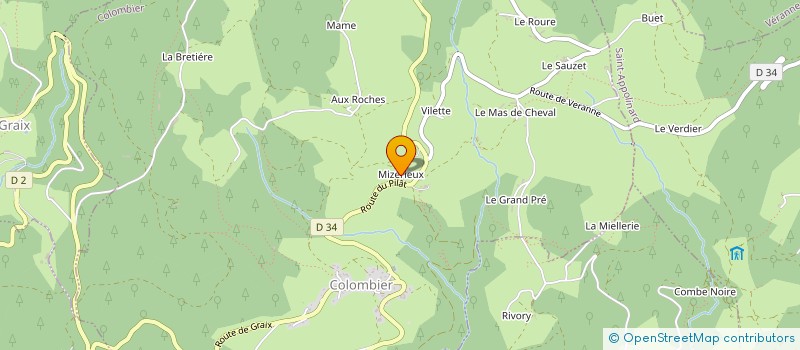 localisation de l'entreprise MADAME AMANDINE BLACHON  COLOMBIER