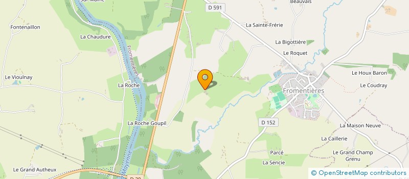 localisation de l'entreprise MADAME AMANDINE BLANC  FROMENTIERES