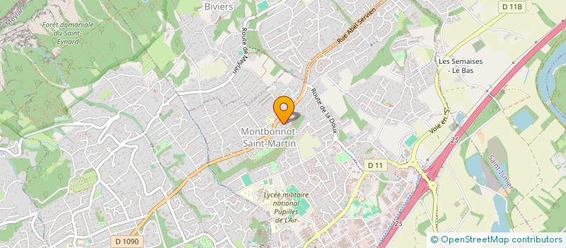 localisation de l'entreprise MADAME AMANDINE BLANC  MONTBONNOT-SAINT-MARTIN