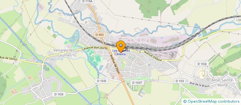 localisation de l'entreprise MADAME AMANDINE BLIN  VENAREY-LES-LAUMES