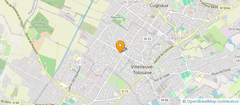 localisation de l'entreprise MADAME AMANDINE BOCQUET à VILLENEUVE-TOLOSANE