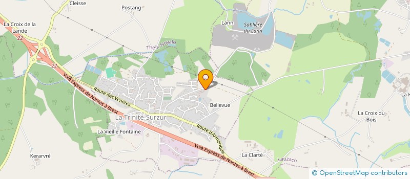 localisation de l'entreprise MADAME AMANDINE BOITEUX  LA TRINITE-SURZUR