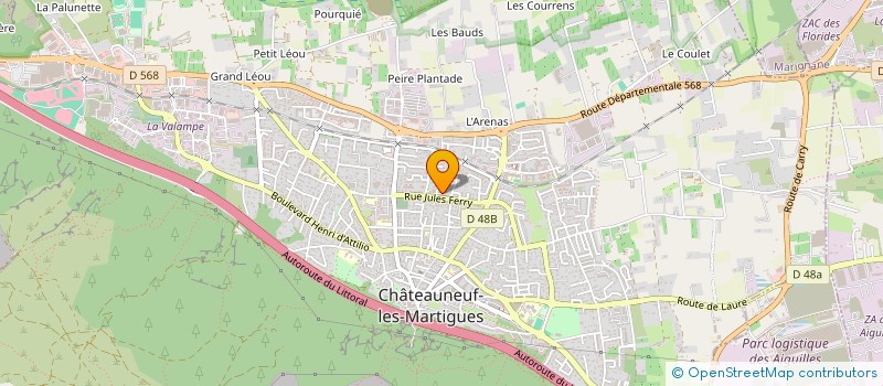 localisation de l'entreprise MADAME AMANDINE BONELLO  CHATEAUNEUF-LES-MARTIGUES