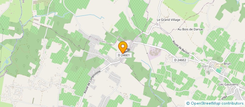 localisation de l'entreprise MADAME AMANDINE BONHOMME  VERAC