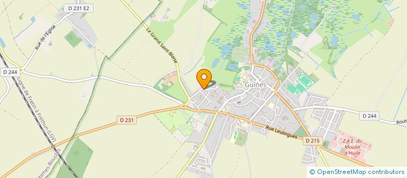 localisation de l'entreprise MADAME AMANDINE BONIN  GUINES