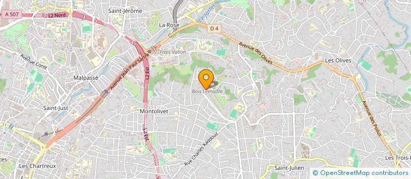 localisation de l'entreprise MADAME AMANDINE BONMASSARI à MARSEILLE 12EME