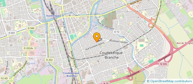 localisation de l'entreprise MADAME AMANDINE BONNAILLIE  COUDEKERQUE-BRANCHE