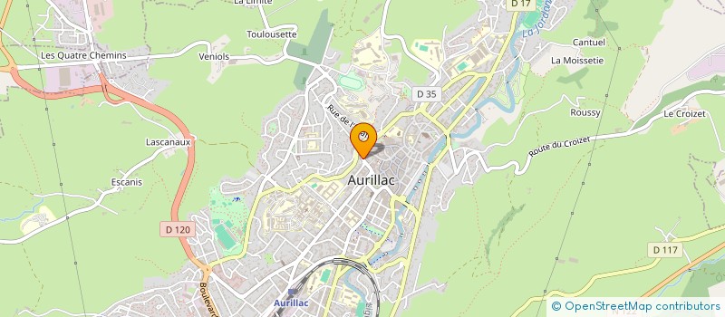 localisation de l'entreprise MADAME AMANDINE BONNAL à AURILLAC