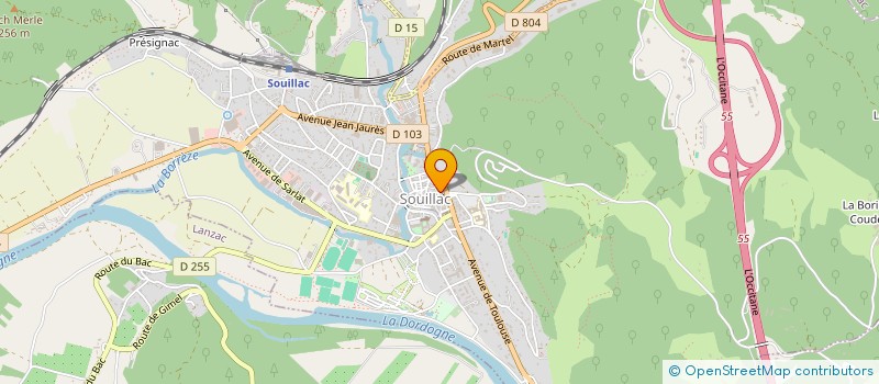 localisation de l'entreprise MADAME AMANDINE BONNET  SOUILLAC