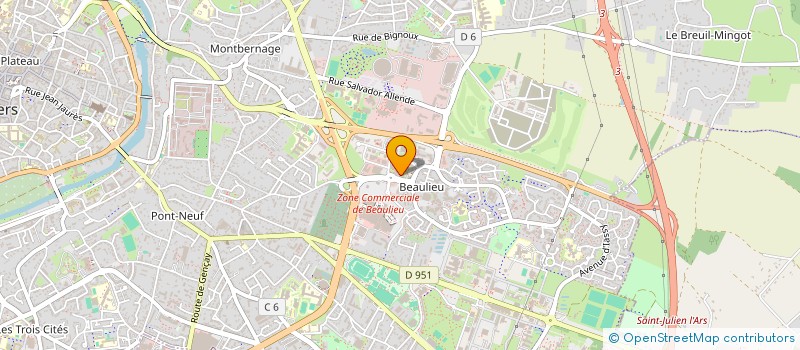 localisation de l'entreprise MADAME AMANDINE BORG à POITIERS