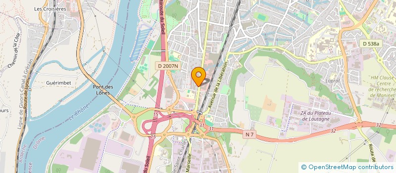 localisation de l'entreprise MADAME AMANDINE BOUCHARD  VALENCE