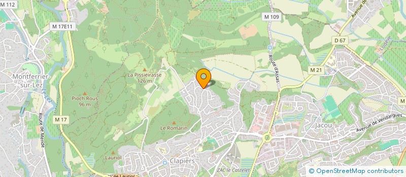 localisation de l'entreprise MADAME AMANDINE BOUCHET  CLAPIERS