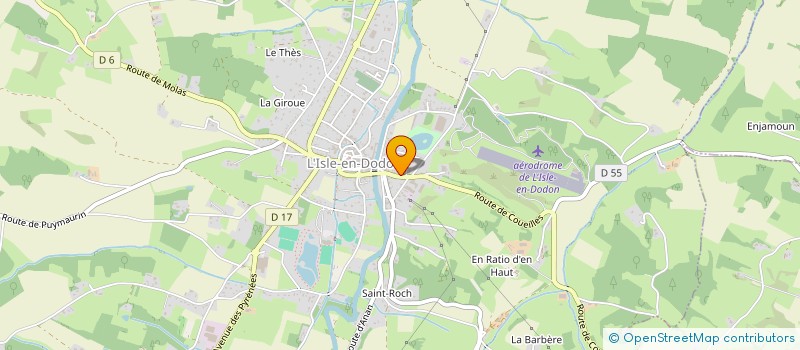 localisation de l'entreprise MADAME AMANDINE BOUCHEYRAS  L'ISLE-EN-DODON