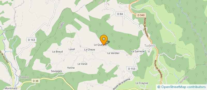 localisation de l'entreprise MADAME AMANDINE BOULEGUE  TUDEILS