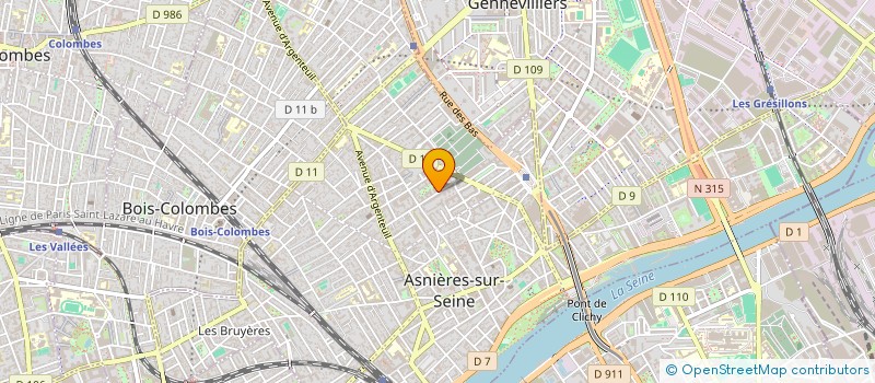 localisation de l'entreprise MADAME AMANDINE BOULICOT  ASNIERES-SUR-SEINE