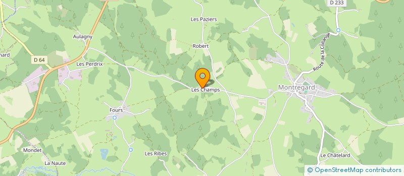 localisation de l'entreprise MADAME AMANDINE BOURET  MONTREGARD