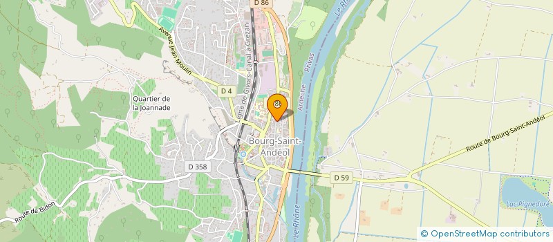 localisation de l'entreprise MADAME AMANDINE BOUTTIER  BOURG-SAINT-ANDEOL