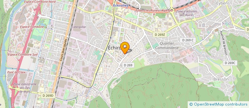 localisation de l'entreprise MADAME AMANDINE BOUVIER  ECHIROLLES