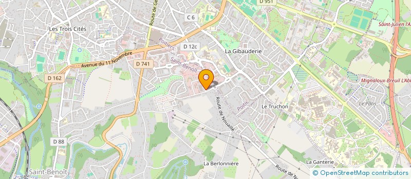 localisation de l'entreprise MADAME AMANDINE BRAULT à SAINT-BENOIT