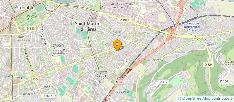 localisation de l'entreprise MADAME AMANDINE BRIAUMONT  SAINT-MARTIN-D'HERES