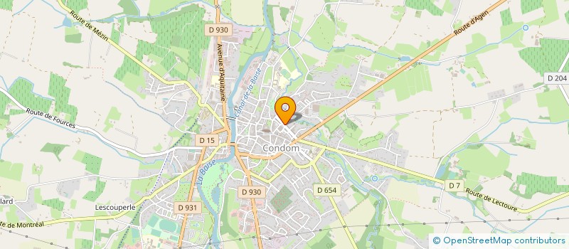 localisation de l'entreprise MADAME AMANDINE BRIERE  CONDOM